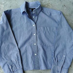 Banana Republic cropped button down